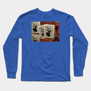 in silence hand made prints Long Sleeve T-Shirt